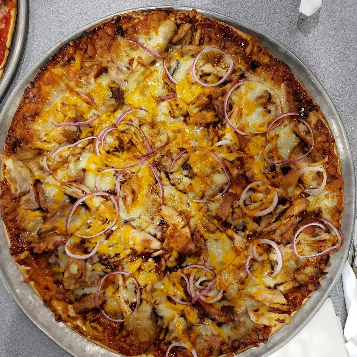 Double BBQ Chicken Pizza
