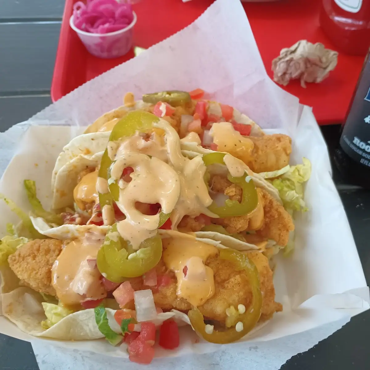 Fried Cod Fish Tacos