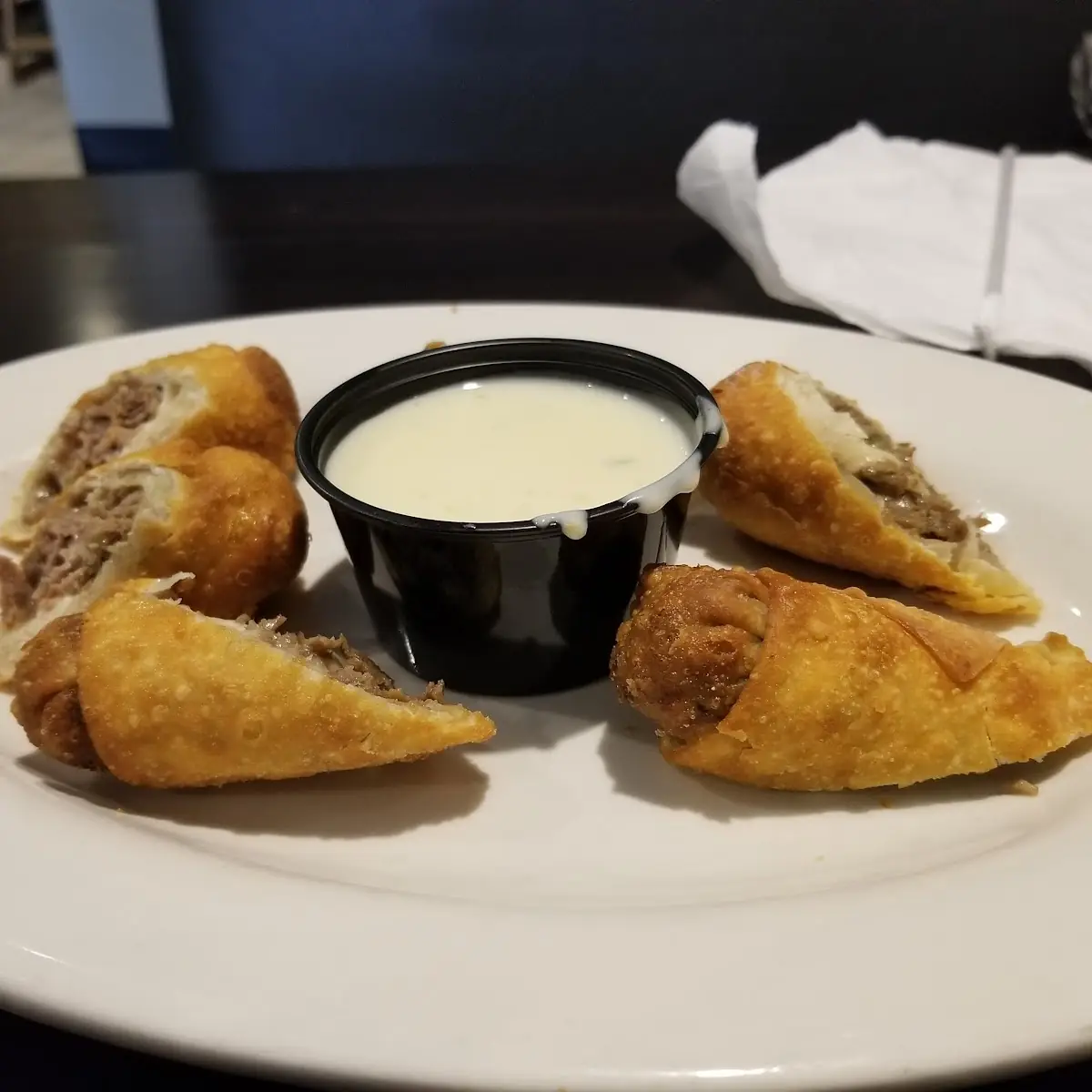 Cheese Steak Egg Rolls