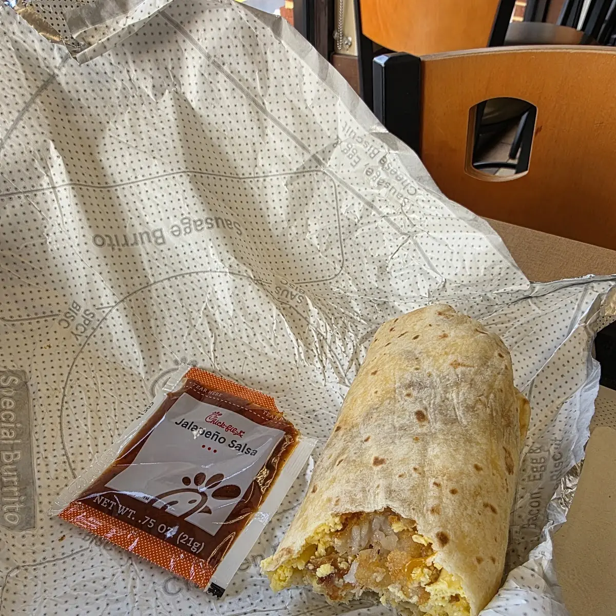 Hash Brown Scramble Burrito