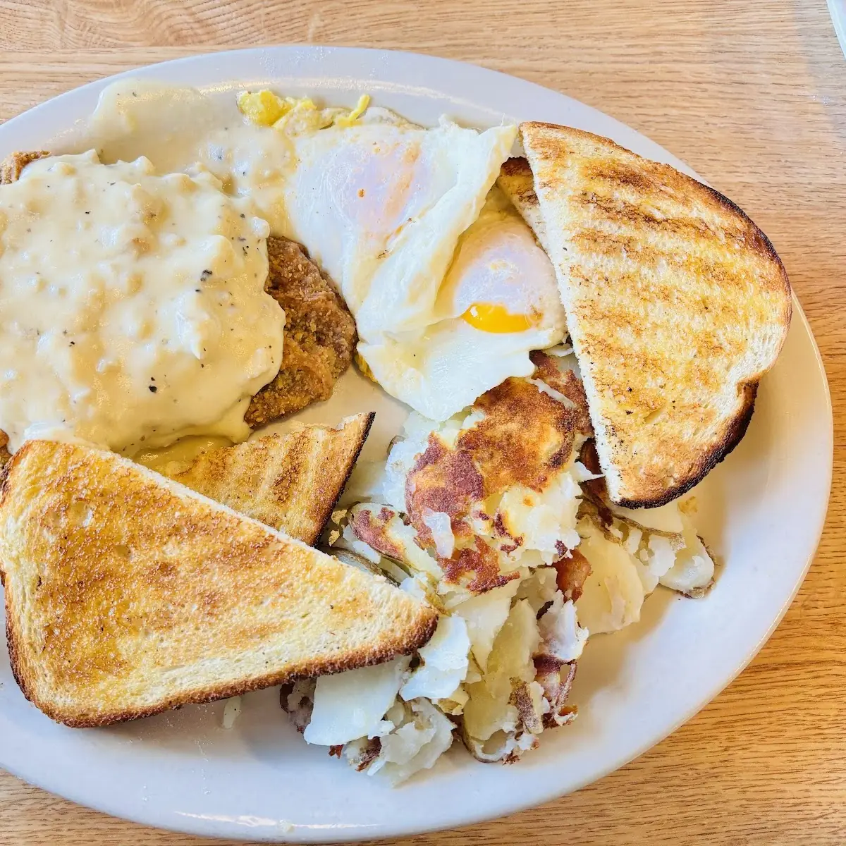 Chicken Fried Steak and Eggs