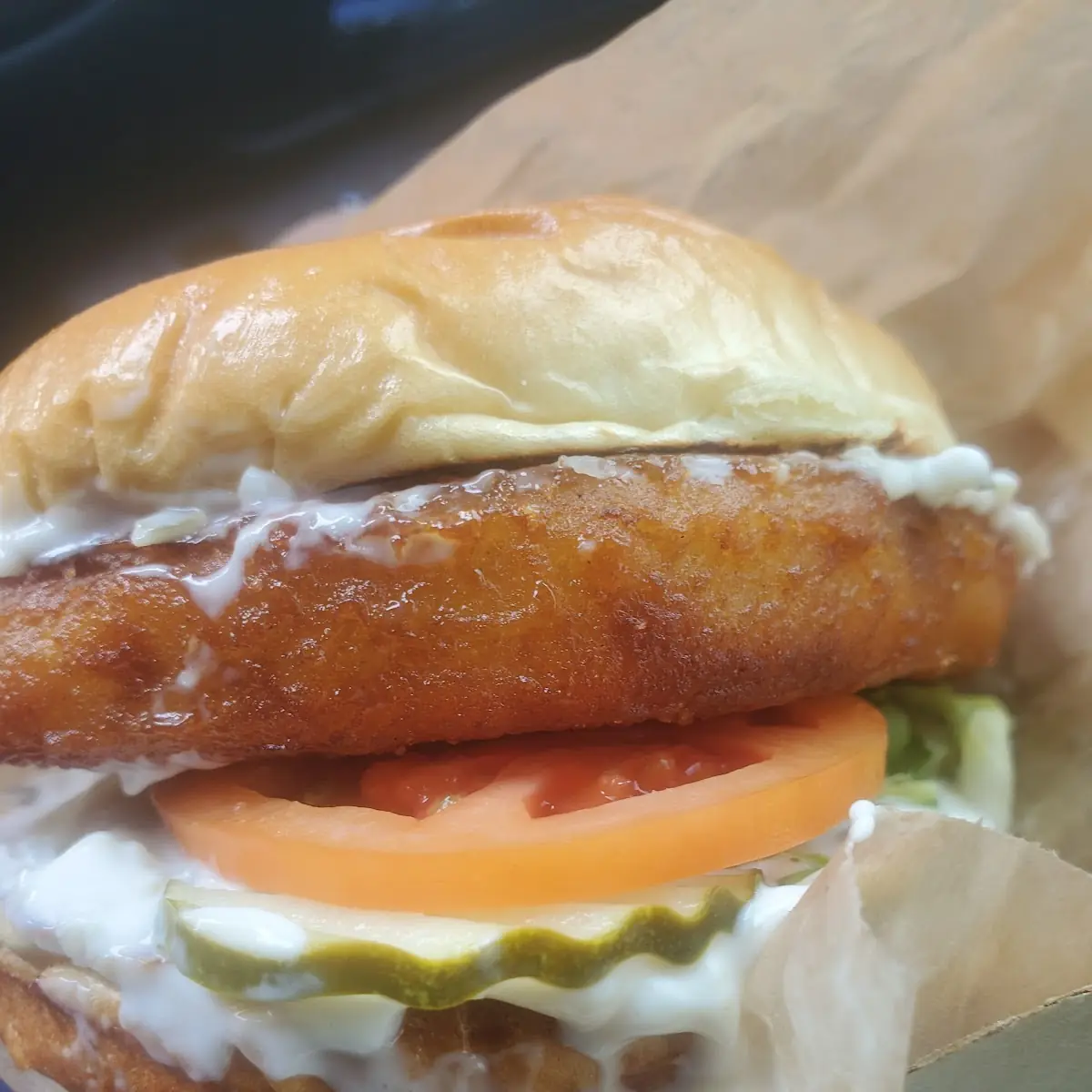 Beer Battered Cod Fish Sandwich
