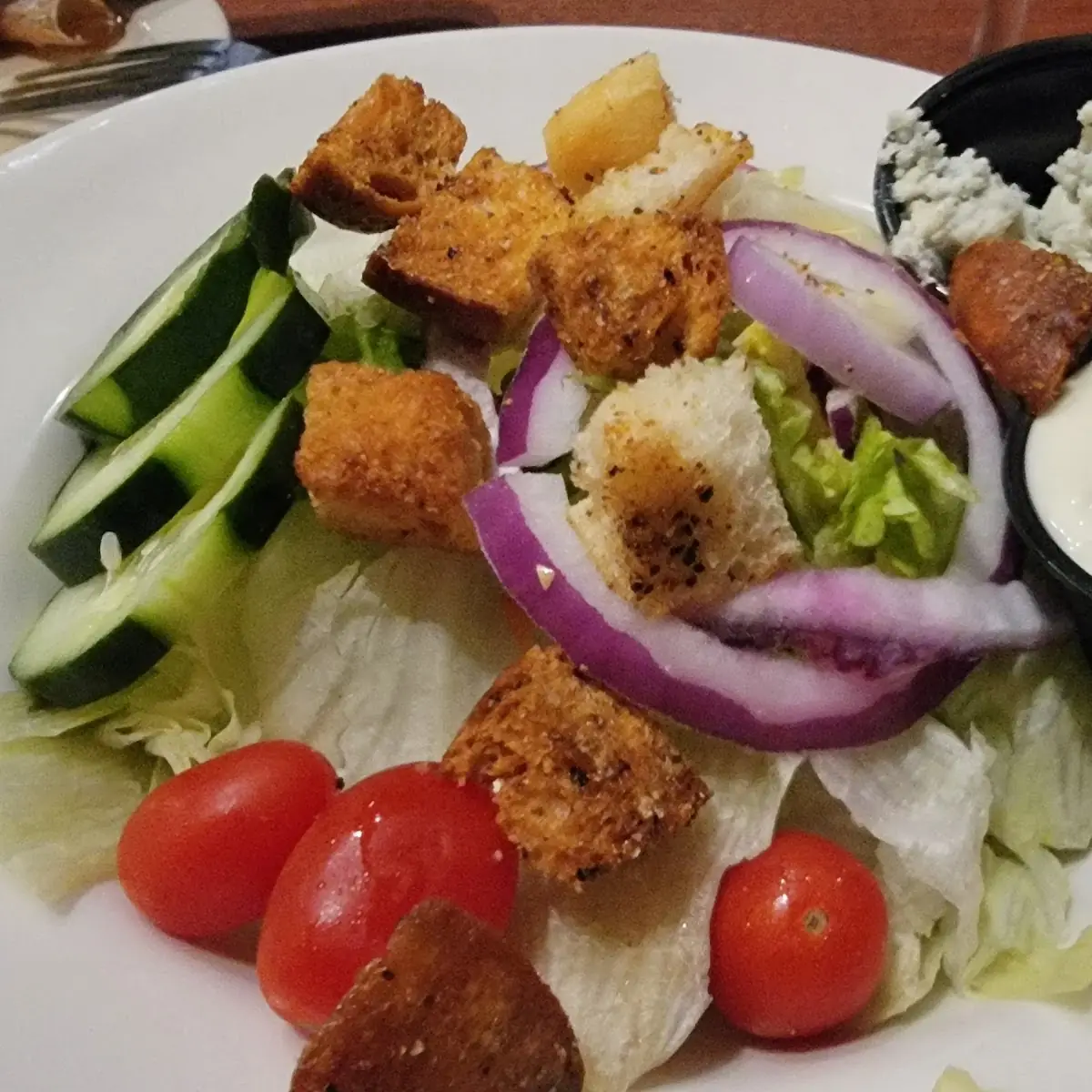 Salad Crumble and Blue Cheese