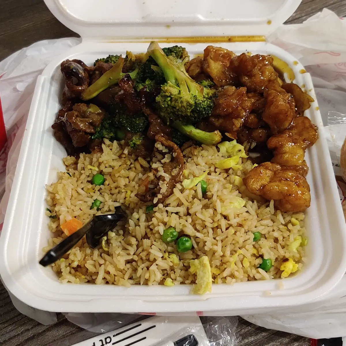 Fried Rice Orange Chicken Honey Chicken