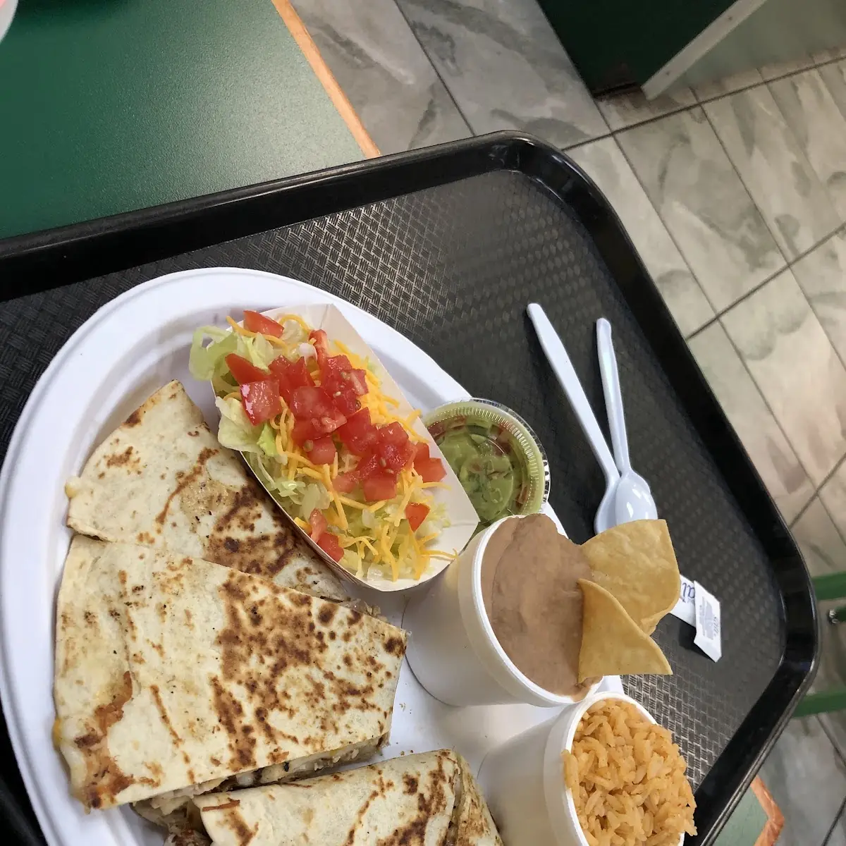 plain cheese quesadilla