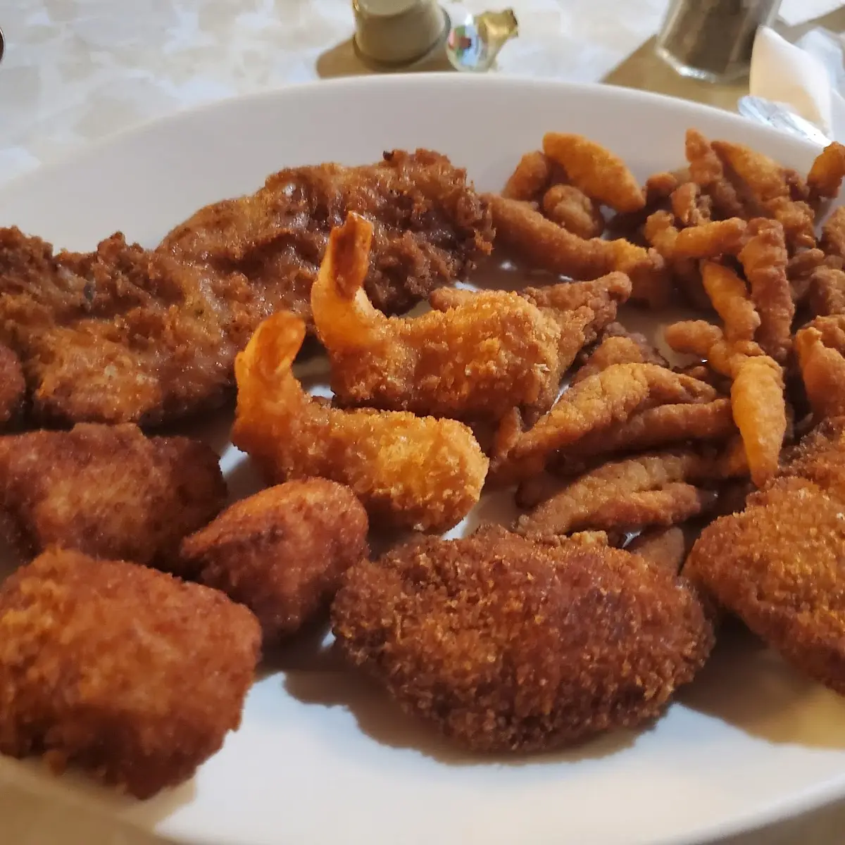 Seafood Platter and 1 Added Piece of Fish