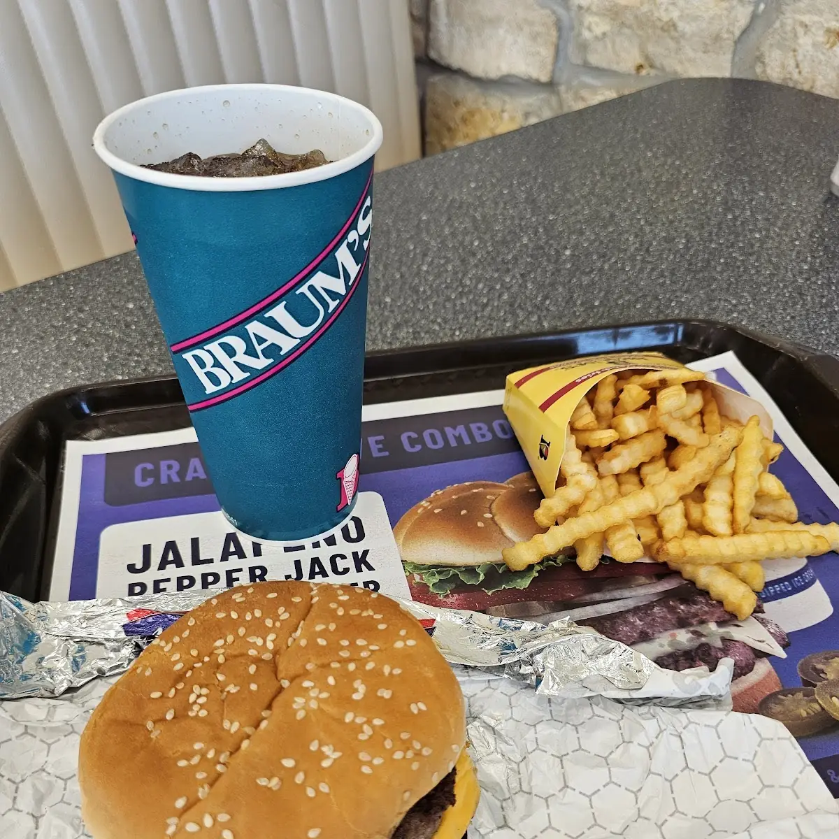 Double Quarter lb Cheeseburger Combo