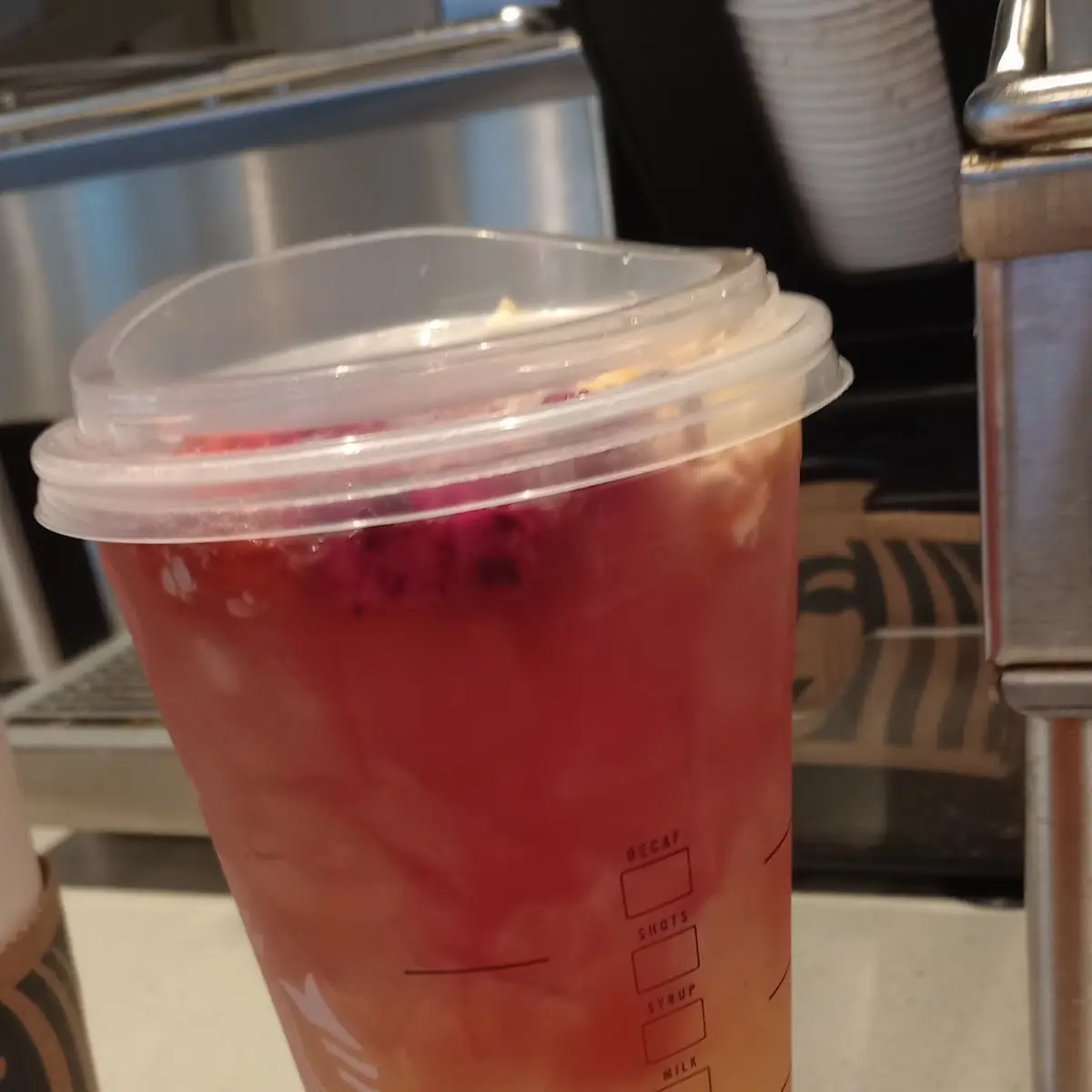Strawberry Açaí Lemonade Starbucks Refreshers Beverage