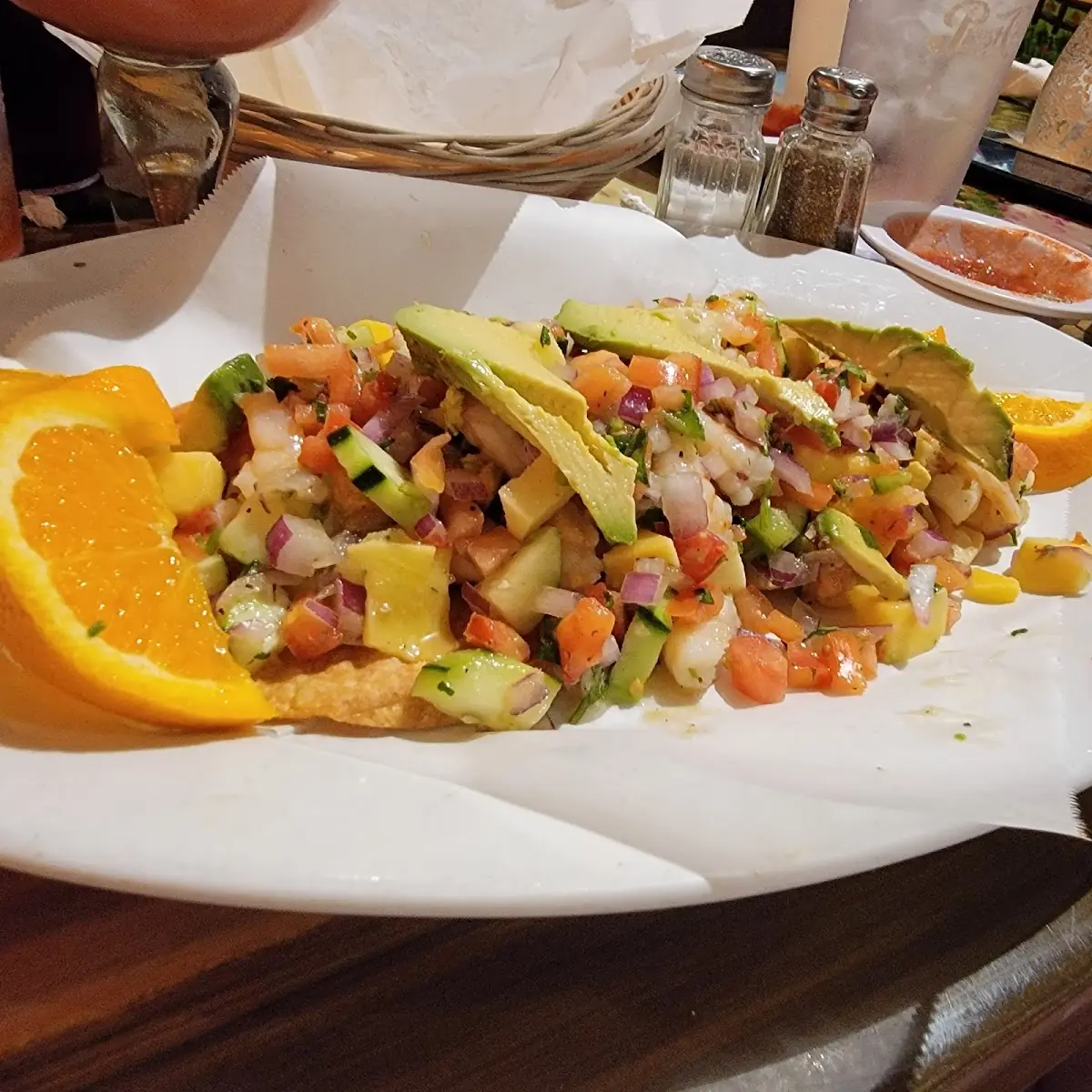 Tostadas Ceviche Mixto Shrimp Octopus