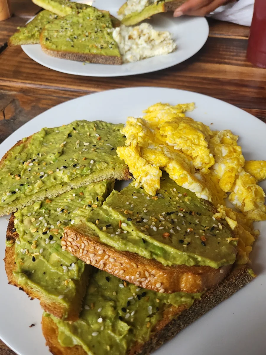 Avocado Toast with Scrambled Eggs