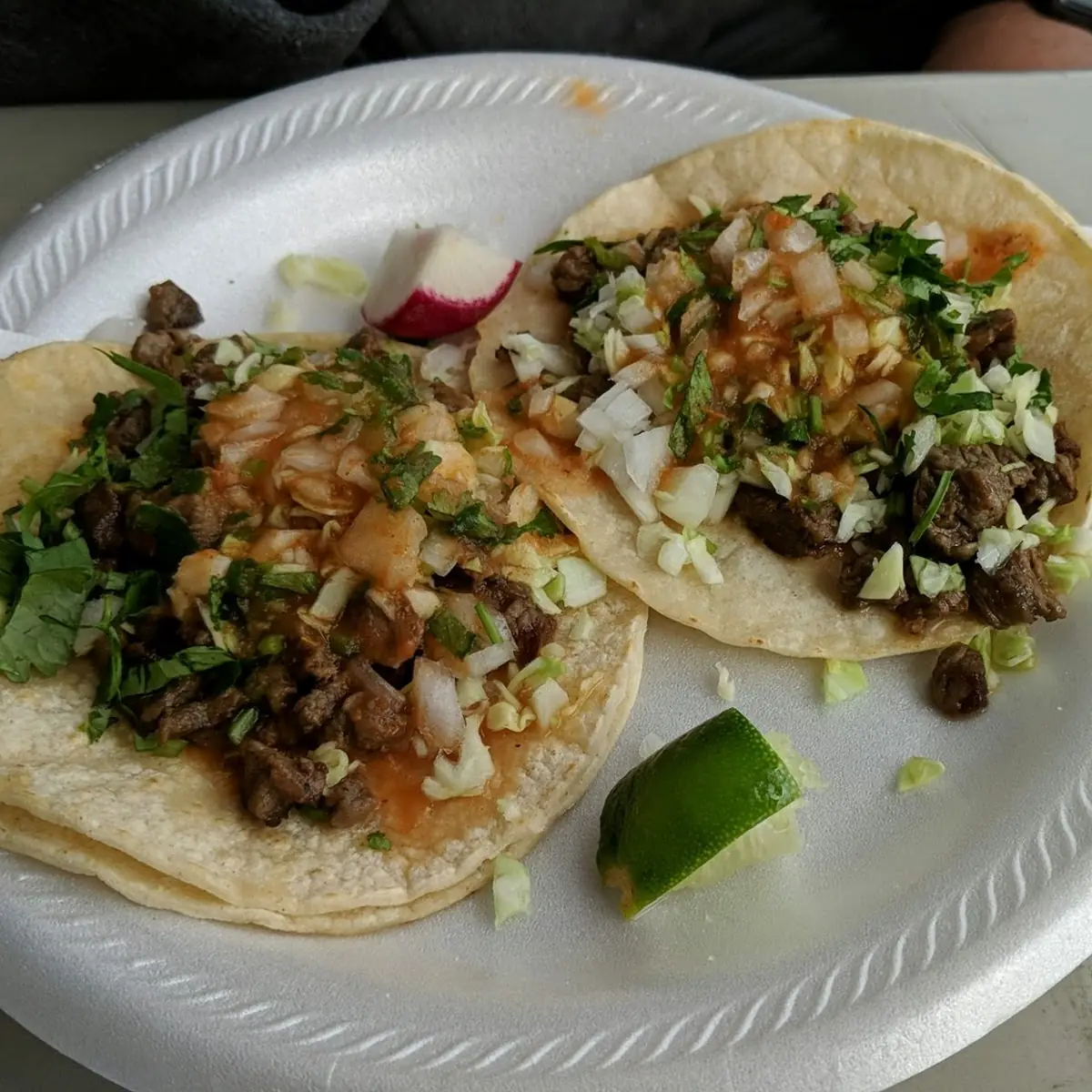 Two Carne Asada Tacos