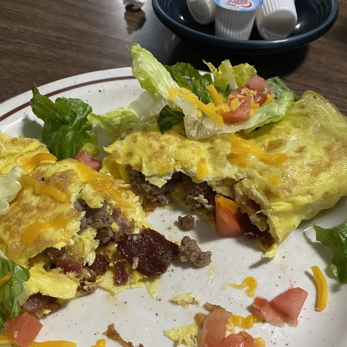 Bacon Cheeseburger Omelette