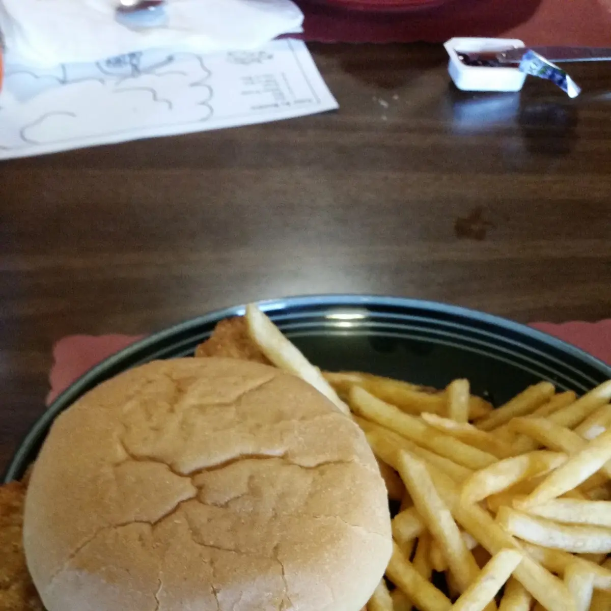 Tenderloin Sandwich and Fries