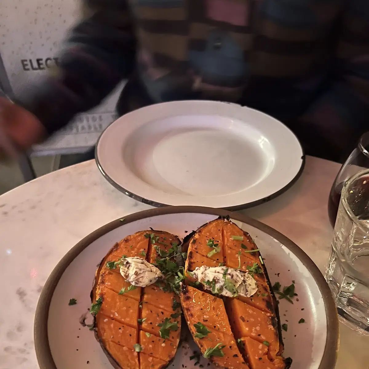 Sweet Potatoes with Leek Butter