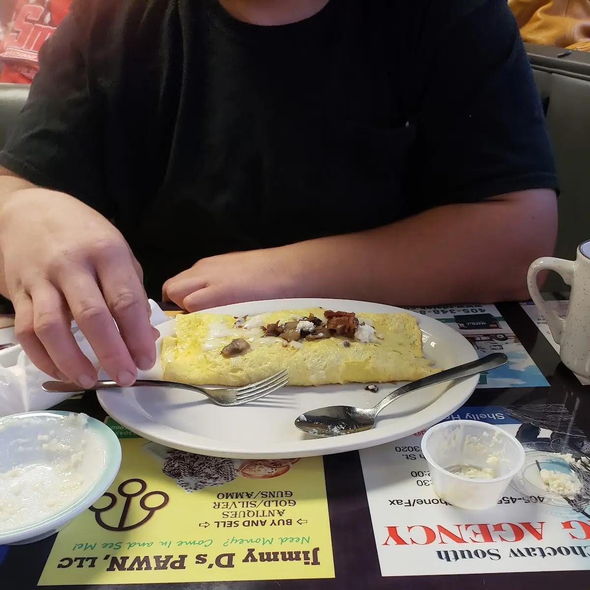 Bacon Mushroom Swiss Omelet