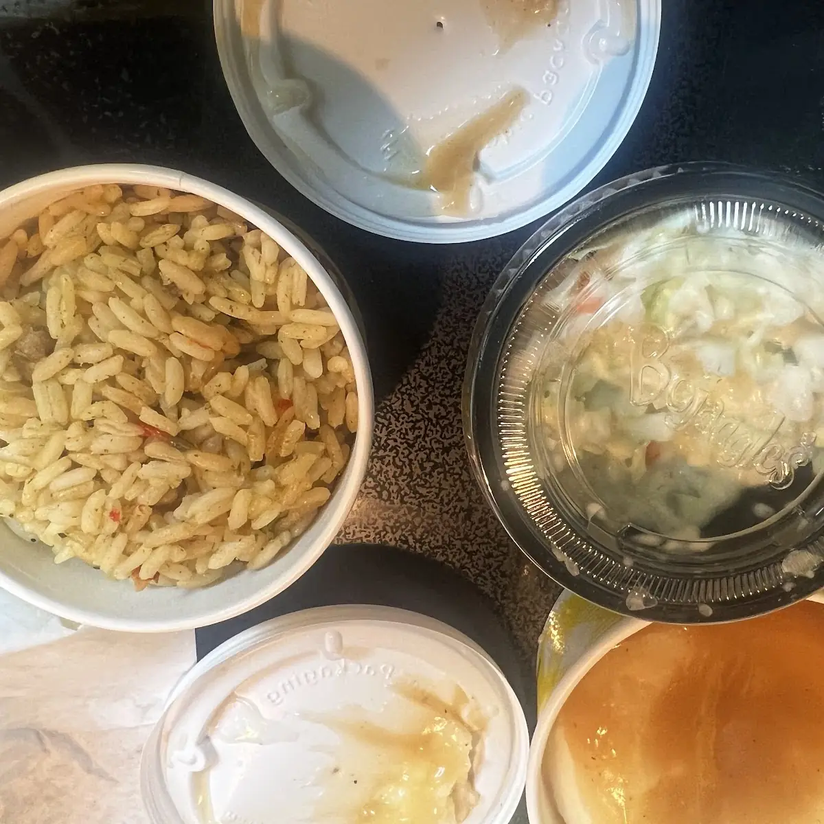 Mashed Potatoes Rice Coleslaw