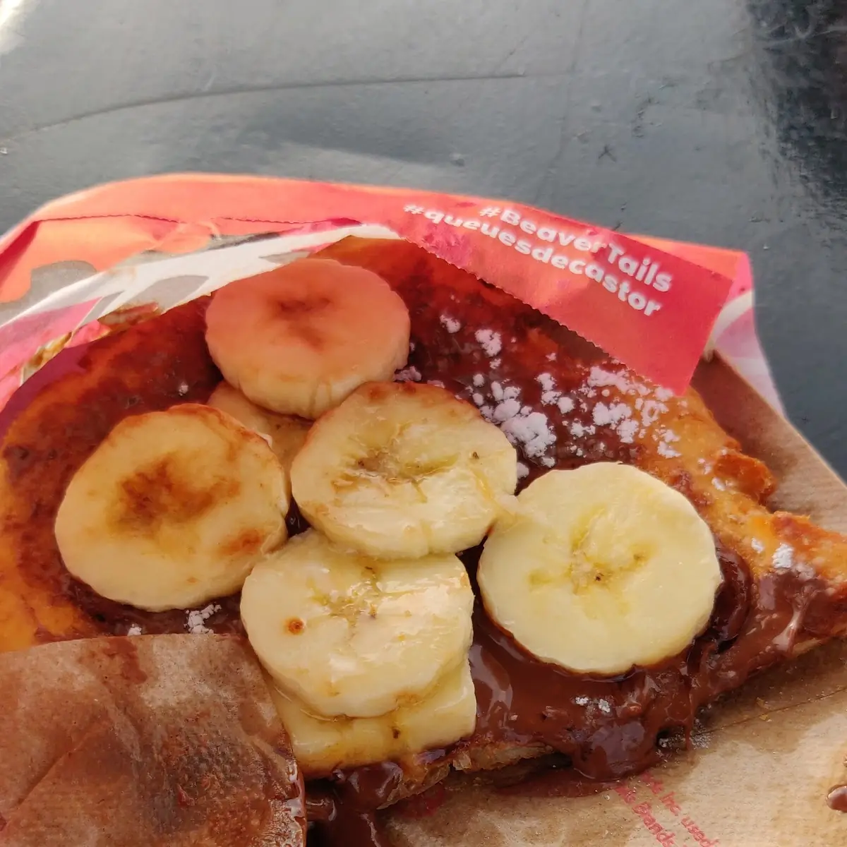 Banana Chocolate Toast, BeaverTails- Queues de Castor (Kingston Market St.)
