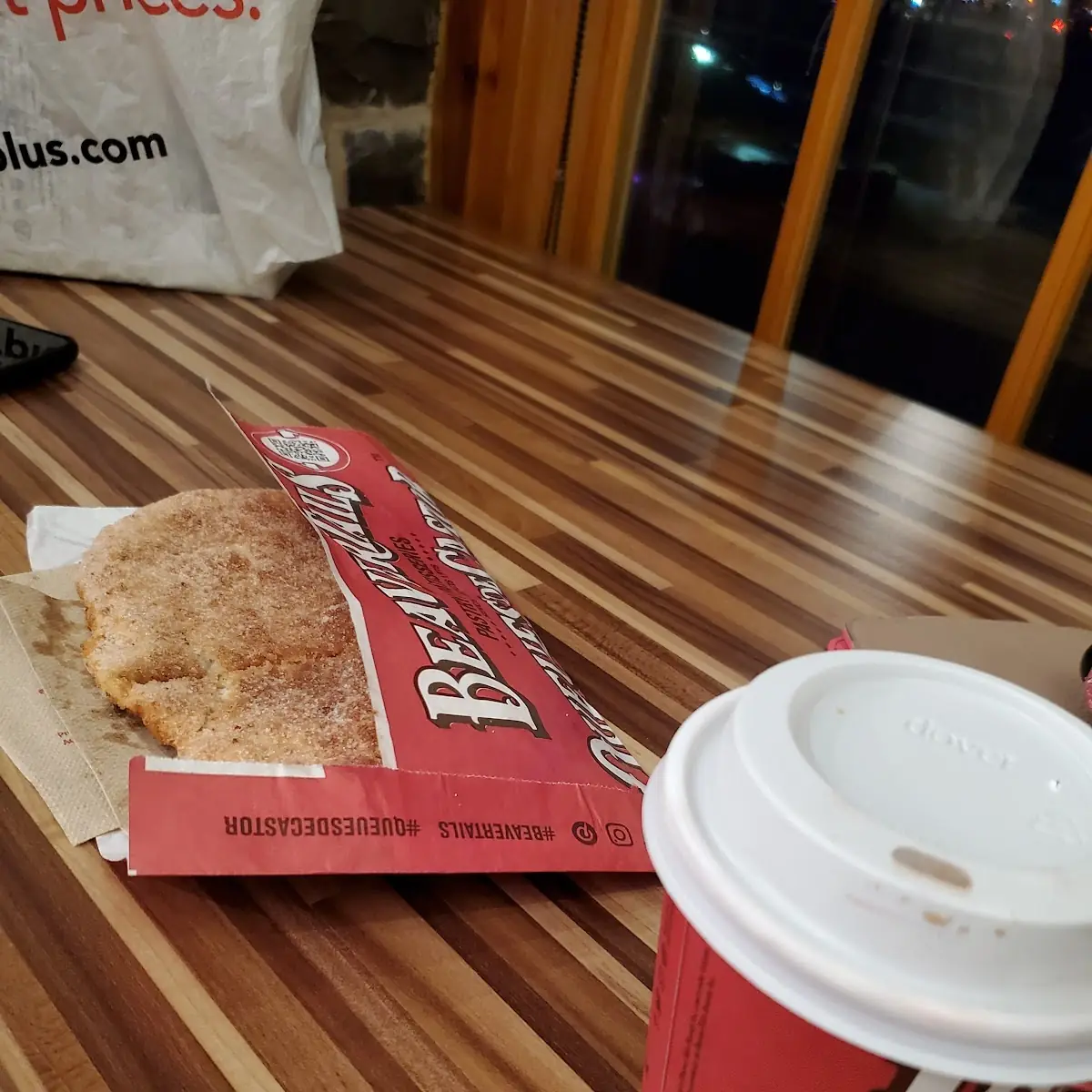 Hot Chocolate and Classic Beavertail, BeaverTails- Queues de Castor (Kingston Market St.)