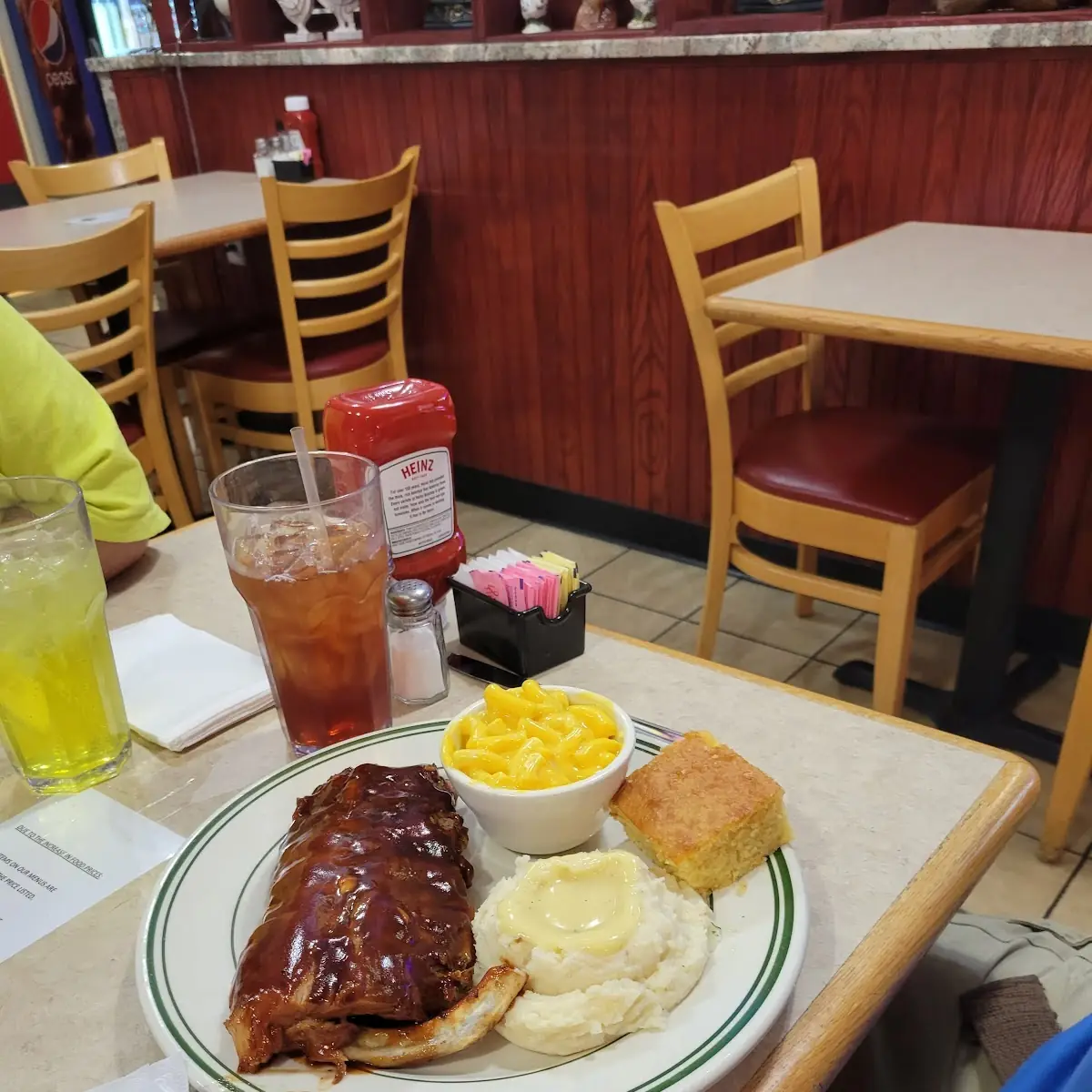 Ribs Mashed Potatoes Cornbread