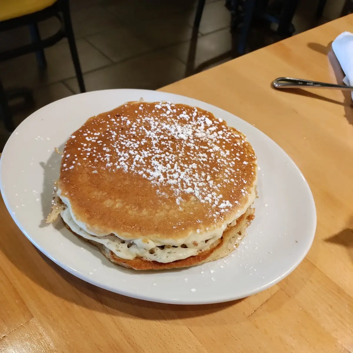 Coconut Chocolate Chip Pancakes