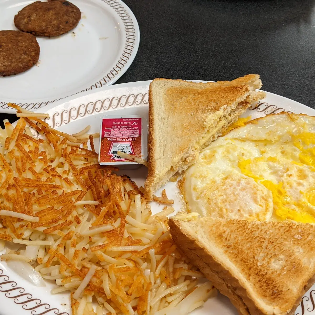Texas Breakfast Melt with Hashbrowns