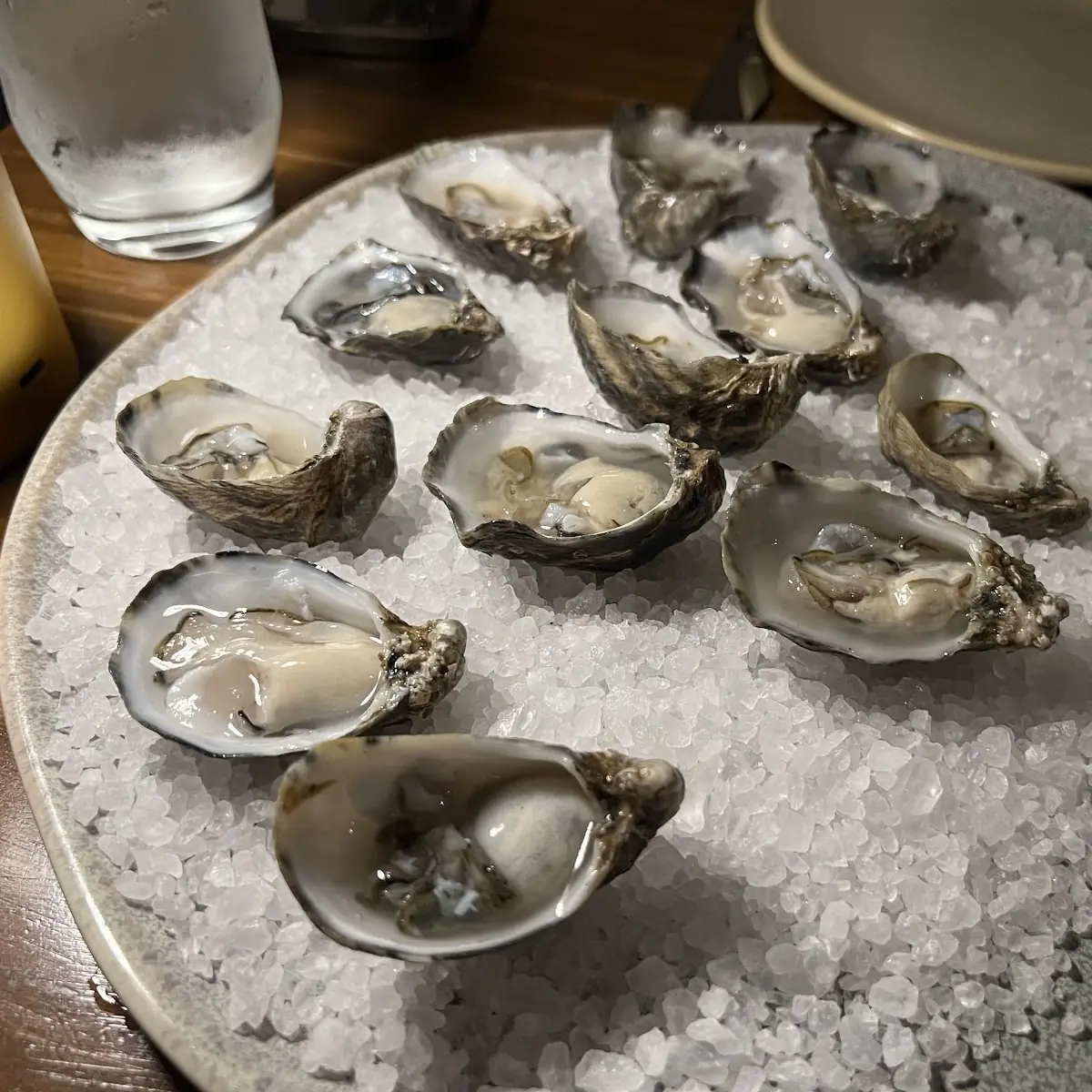Fresh Oysters Served with Lemon