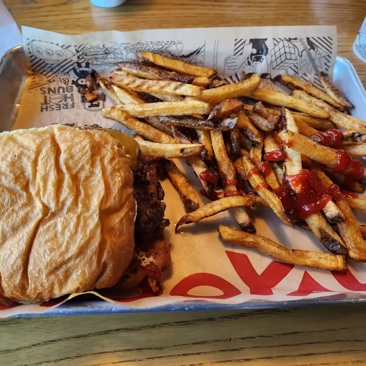 Mooyah Double Cheeseburger