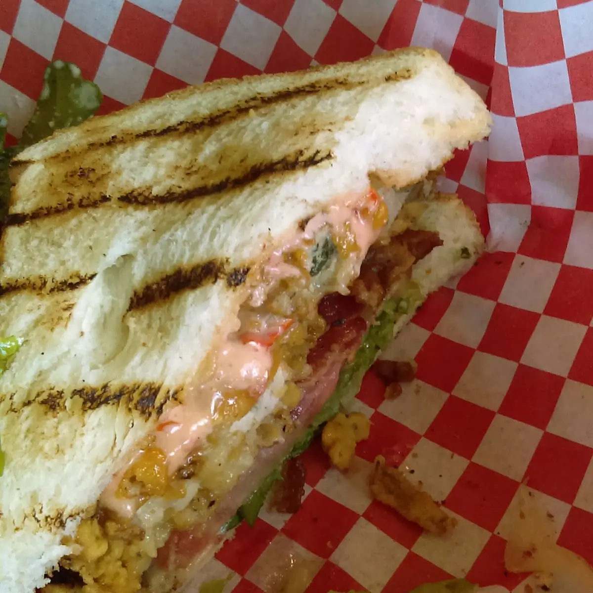 Fried Oyster blt Sandwich