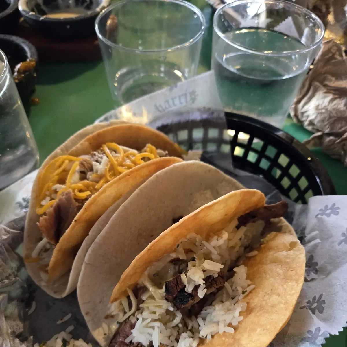 Flour Soft Corn Hard Queso Chorizo Pulled Pork Cilantro Lime Rice Chihuahua Cheese