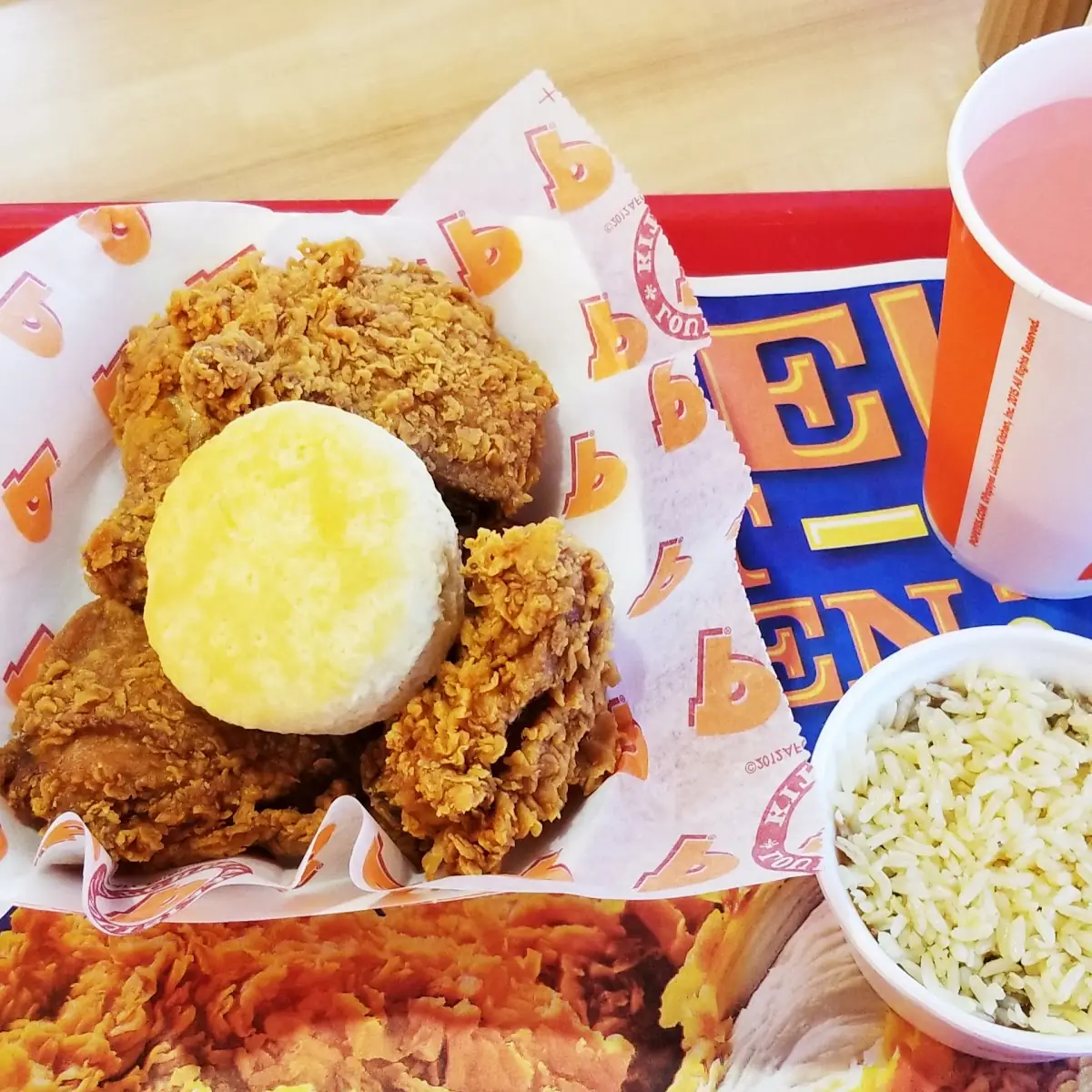 Spicy Fried Chicken and Red Beans and Rice