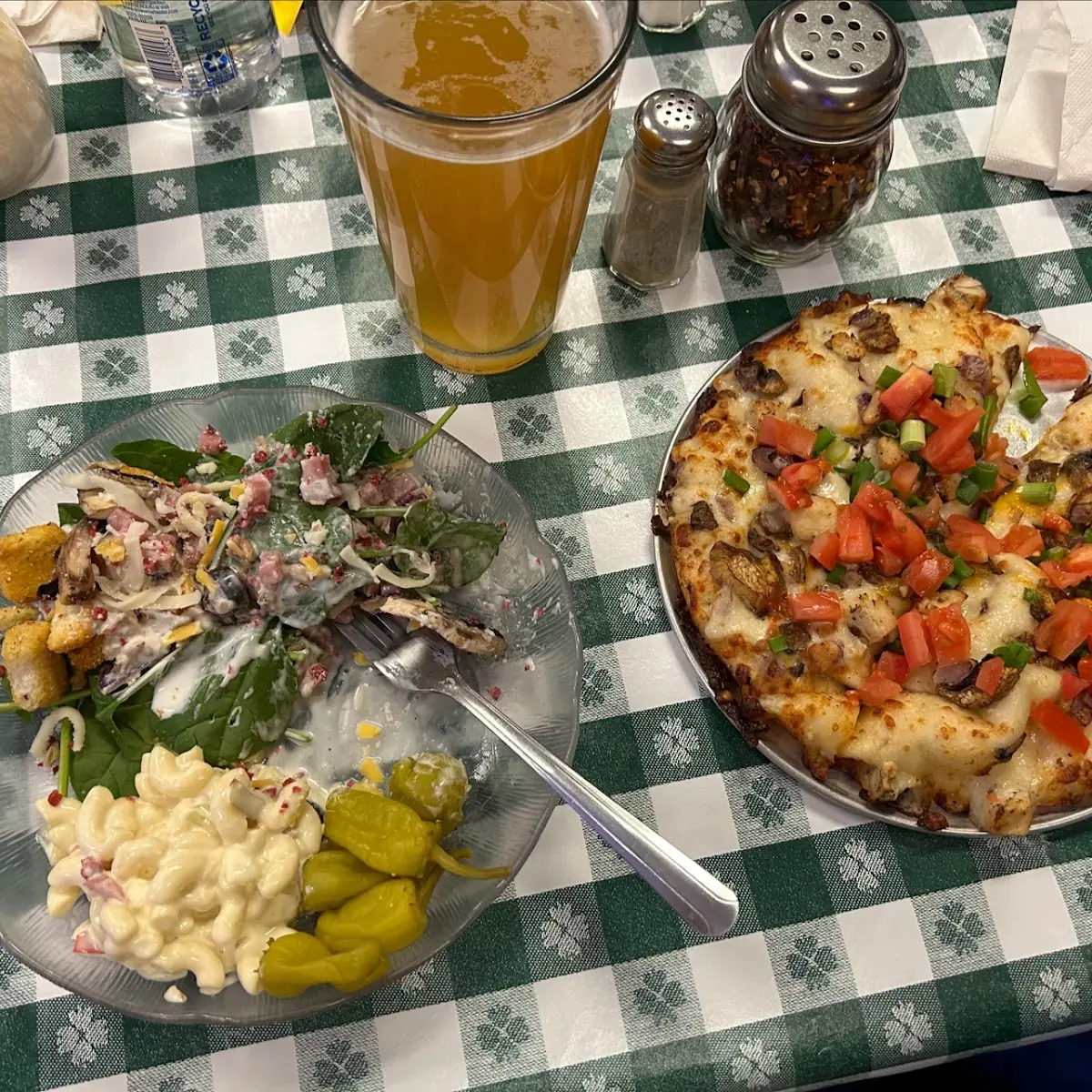 Salad and Personal Pizza