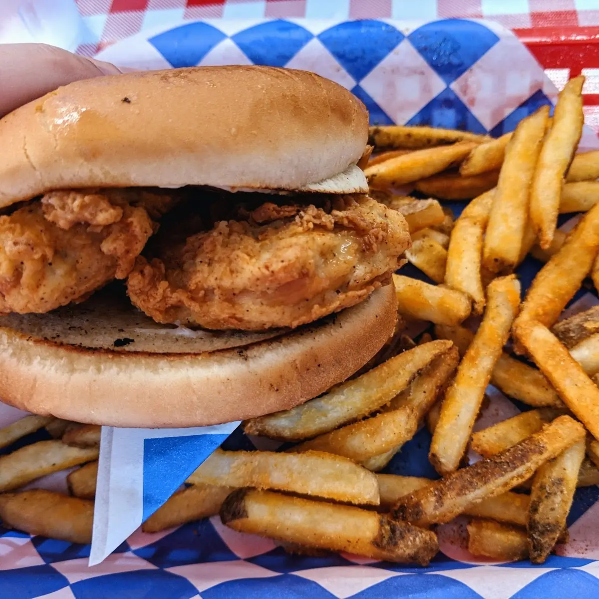 Chicken Sandwich with a Side