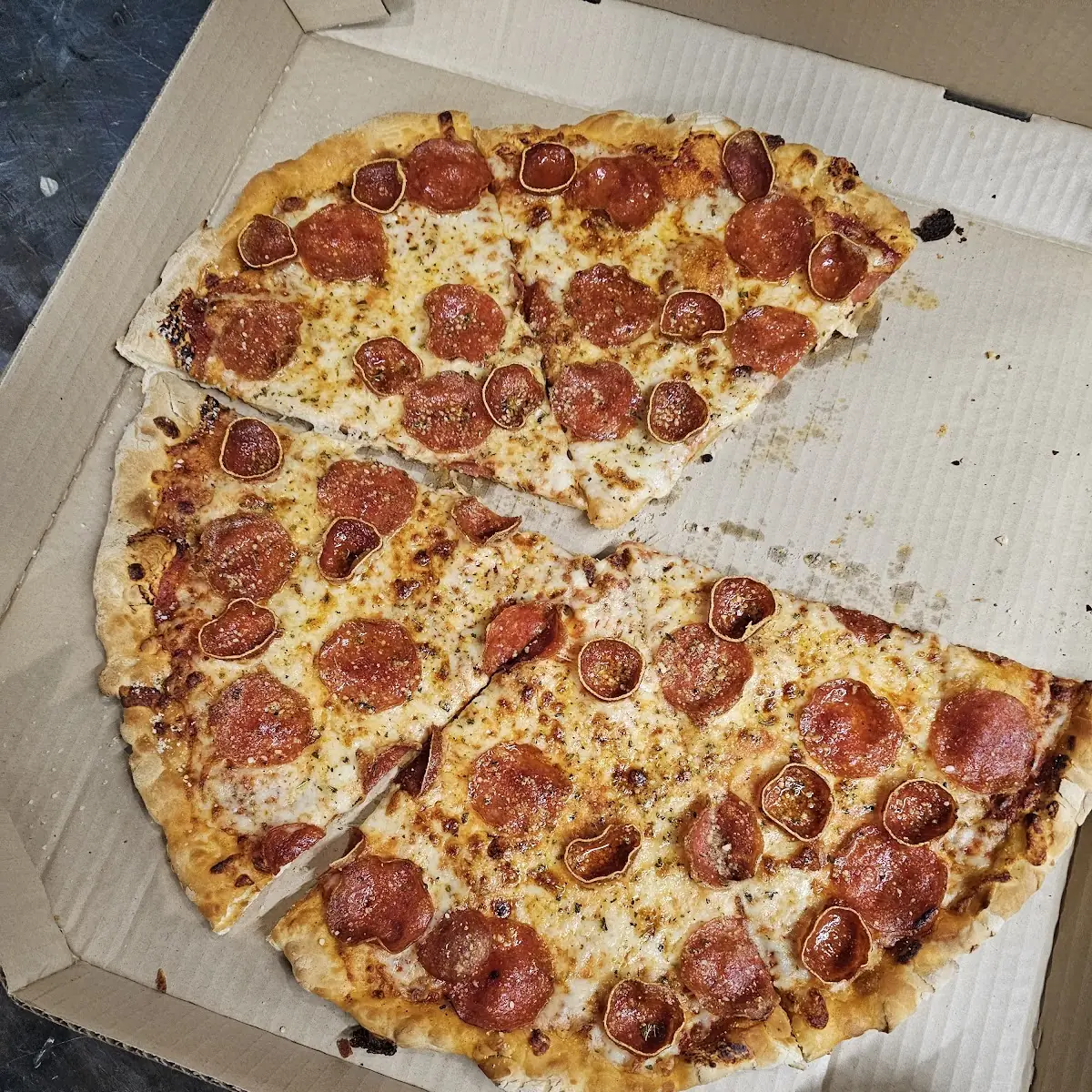 Pepperoni and Olive Pizza