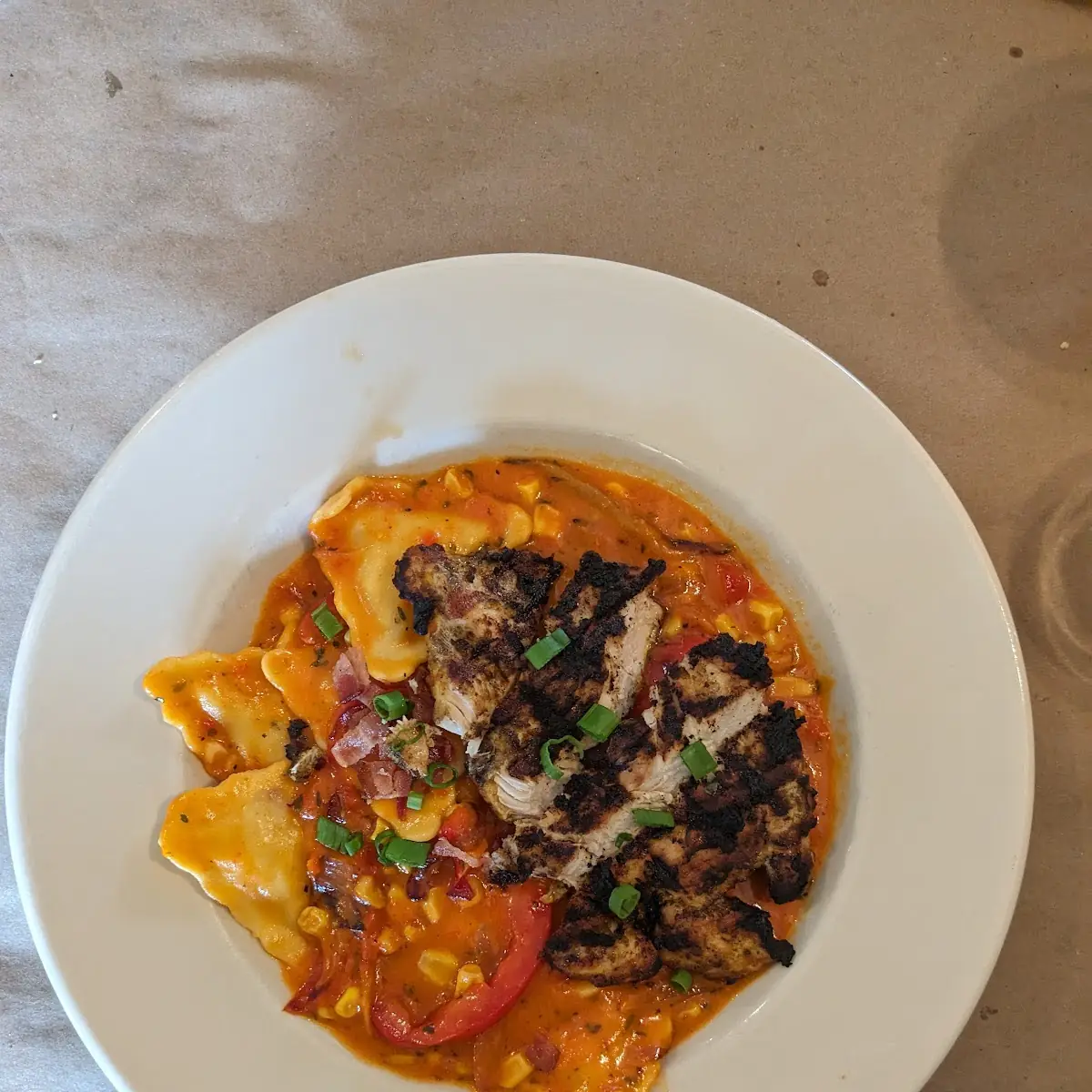 Sweet Corn Bacon Ravioli