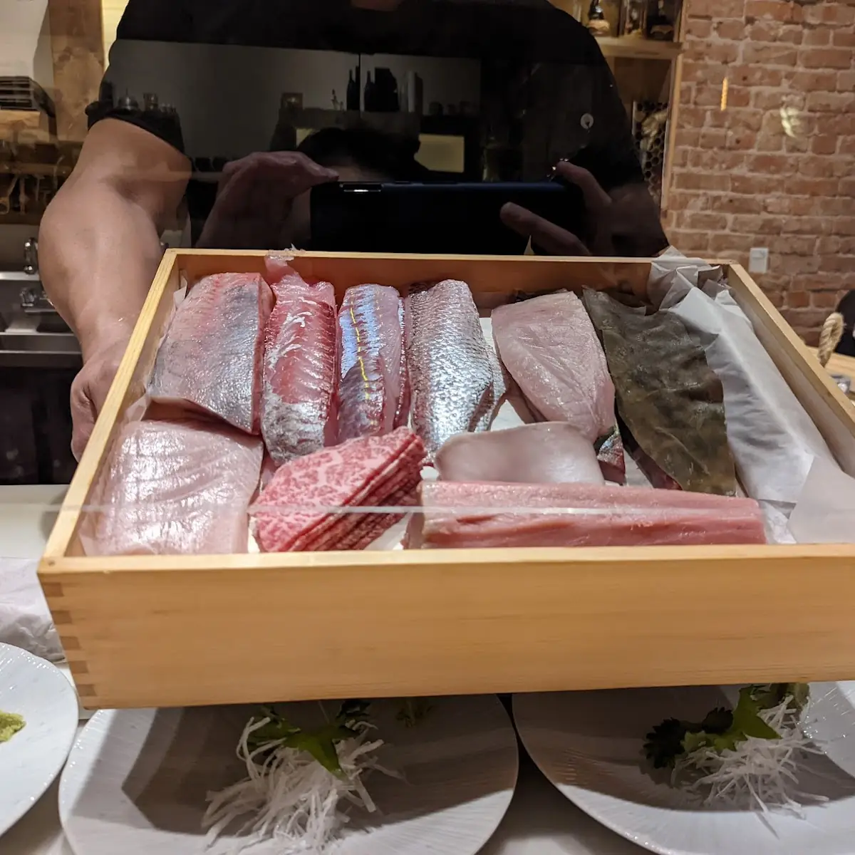 Fresh Assorted Sashimi Presentation