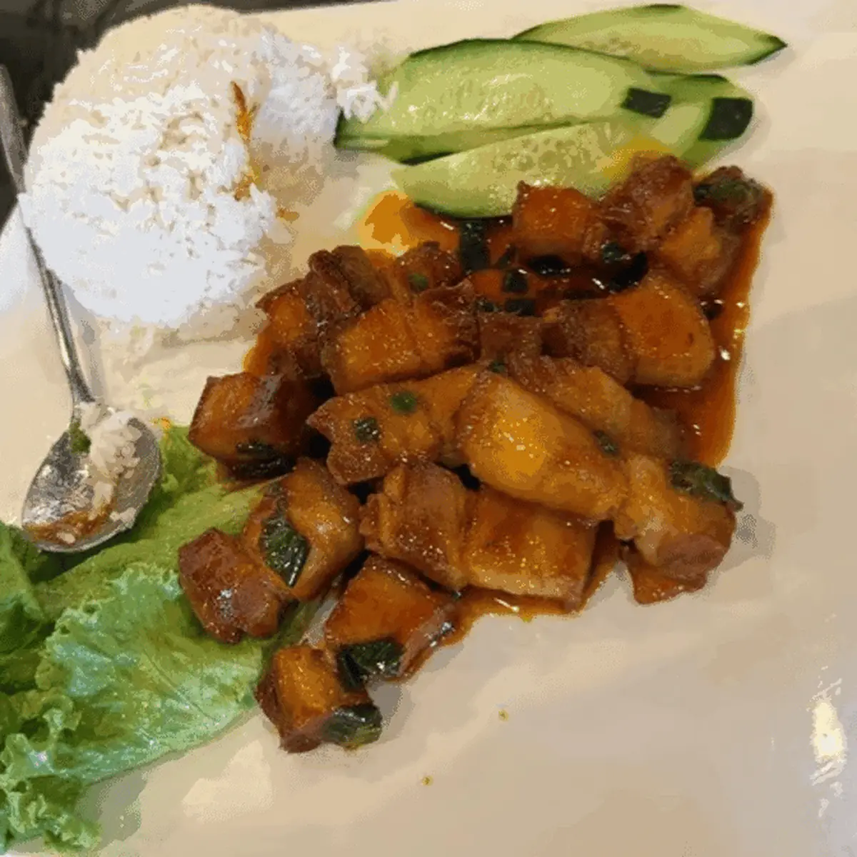 Caramelized Pork Belly Rice Plate Cơm Thịt Ba Rọi Khía