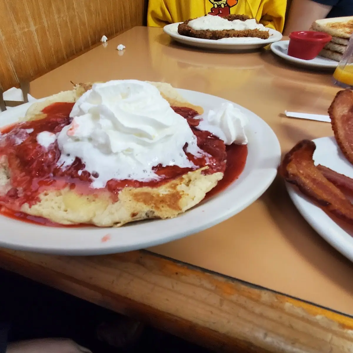 Strawberry Banana Pancakes