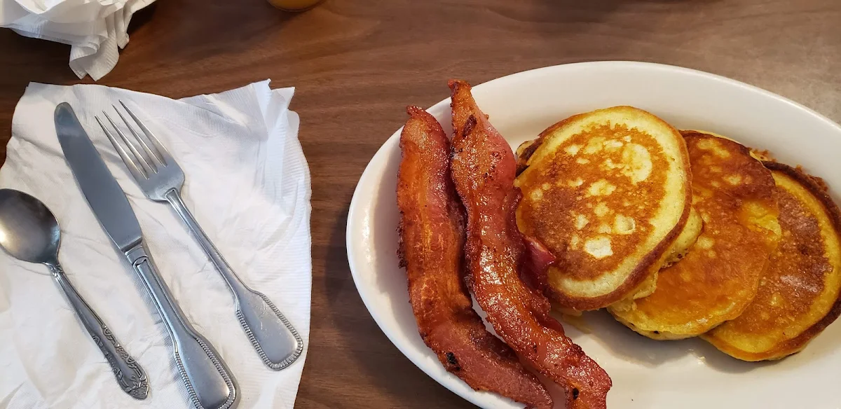 Breakfast Pancakes and Bacon