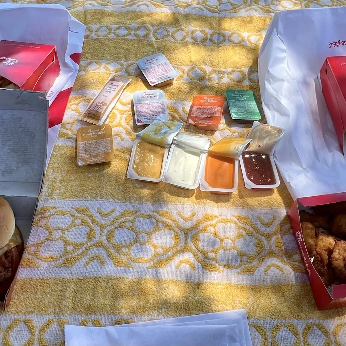 Spicy Chicken Sandwich and Chicken Nuggets