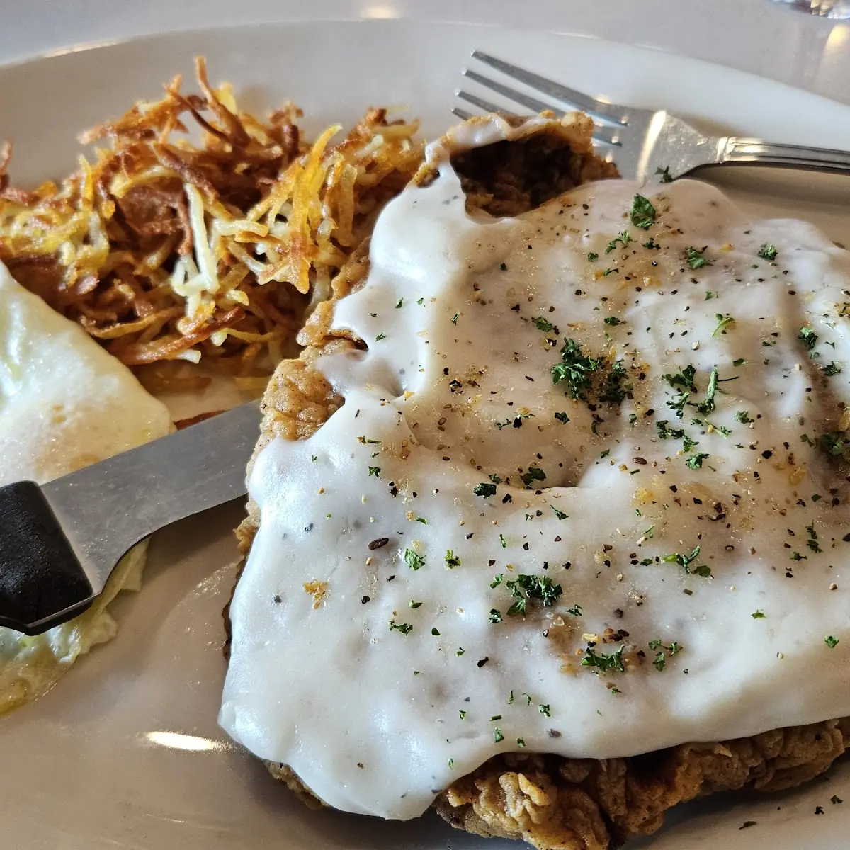 Chicken Fried Steak & Eggs