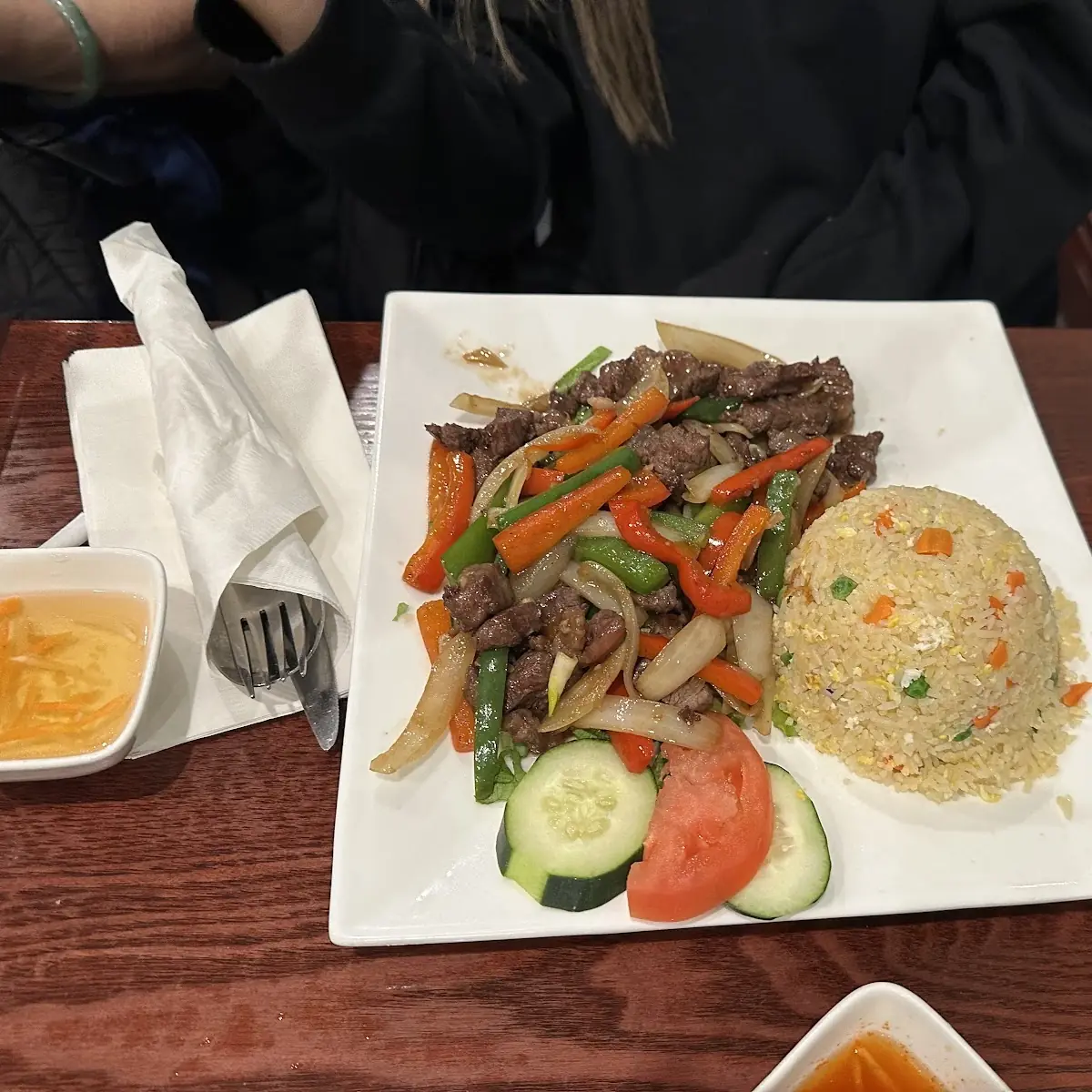 Steak with Peppers and Onions