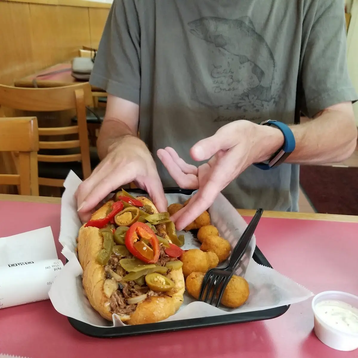 King of Philly Cheese Steak Sandwich