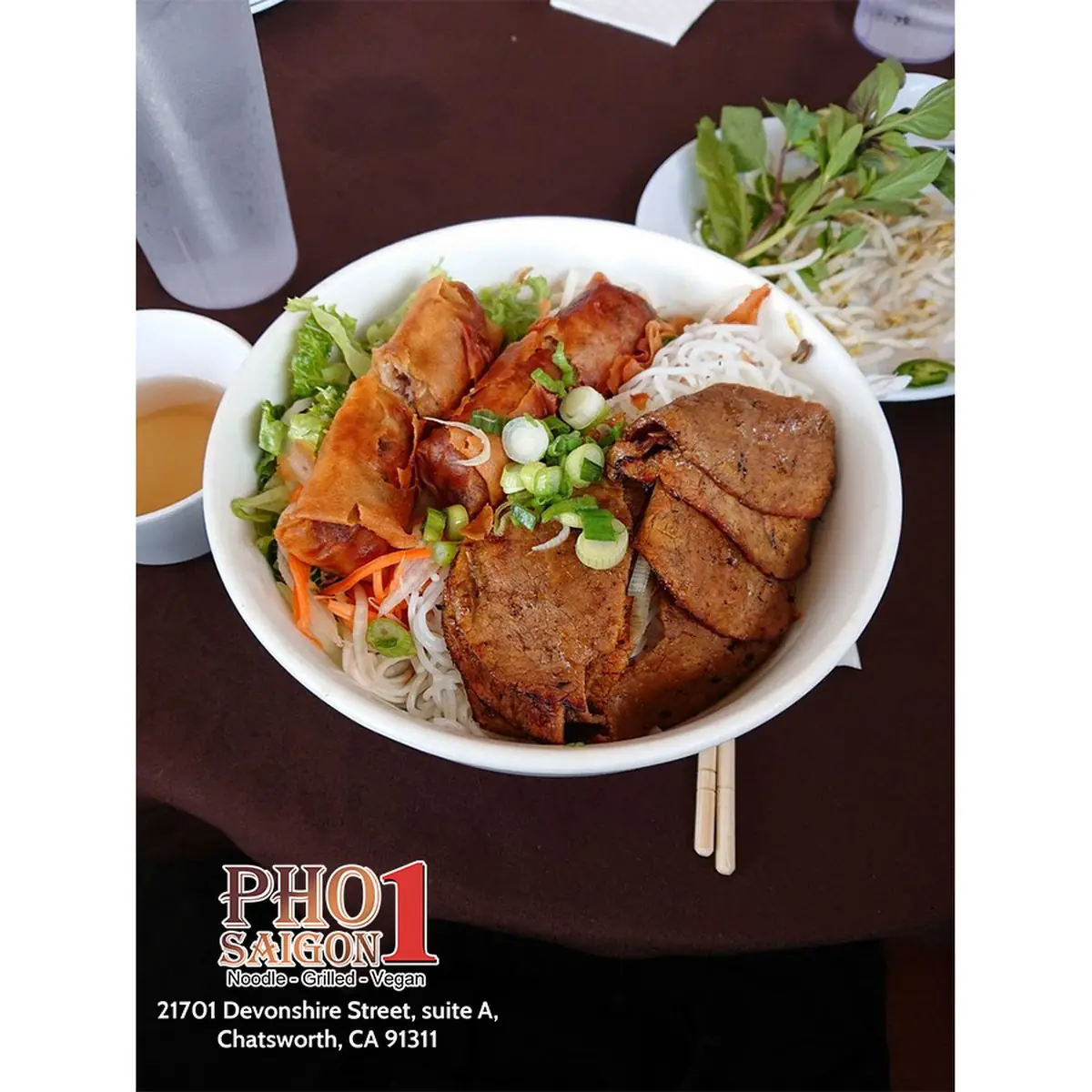 Bún Chả Giò Gà Nướng