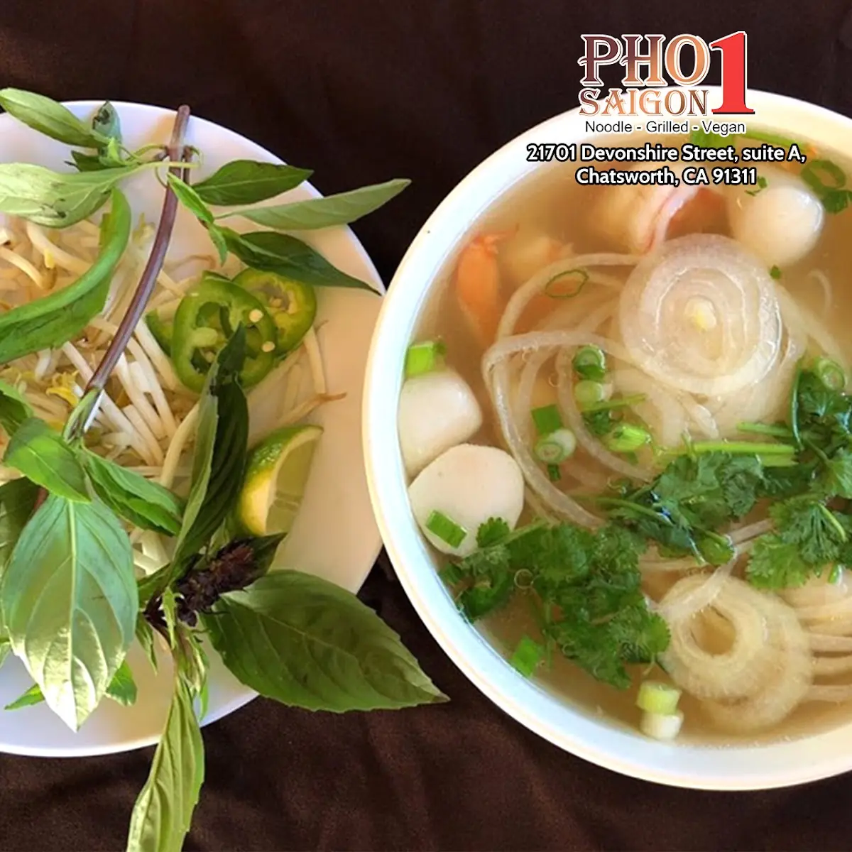 Noodle Soup Phở Tái Gân