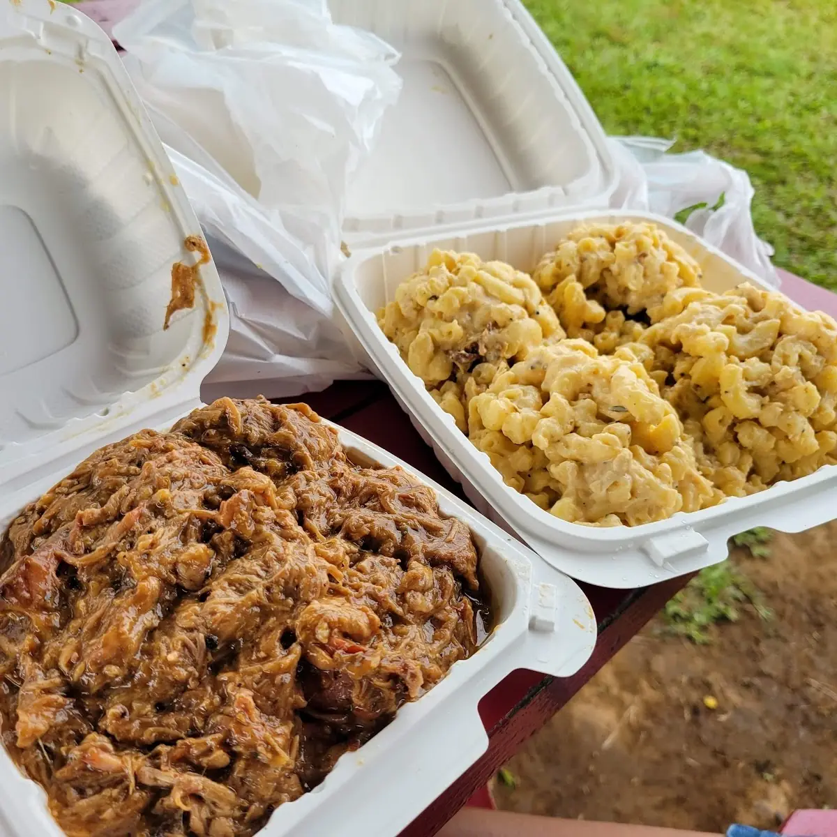 Pork and Mac & Cheese