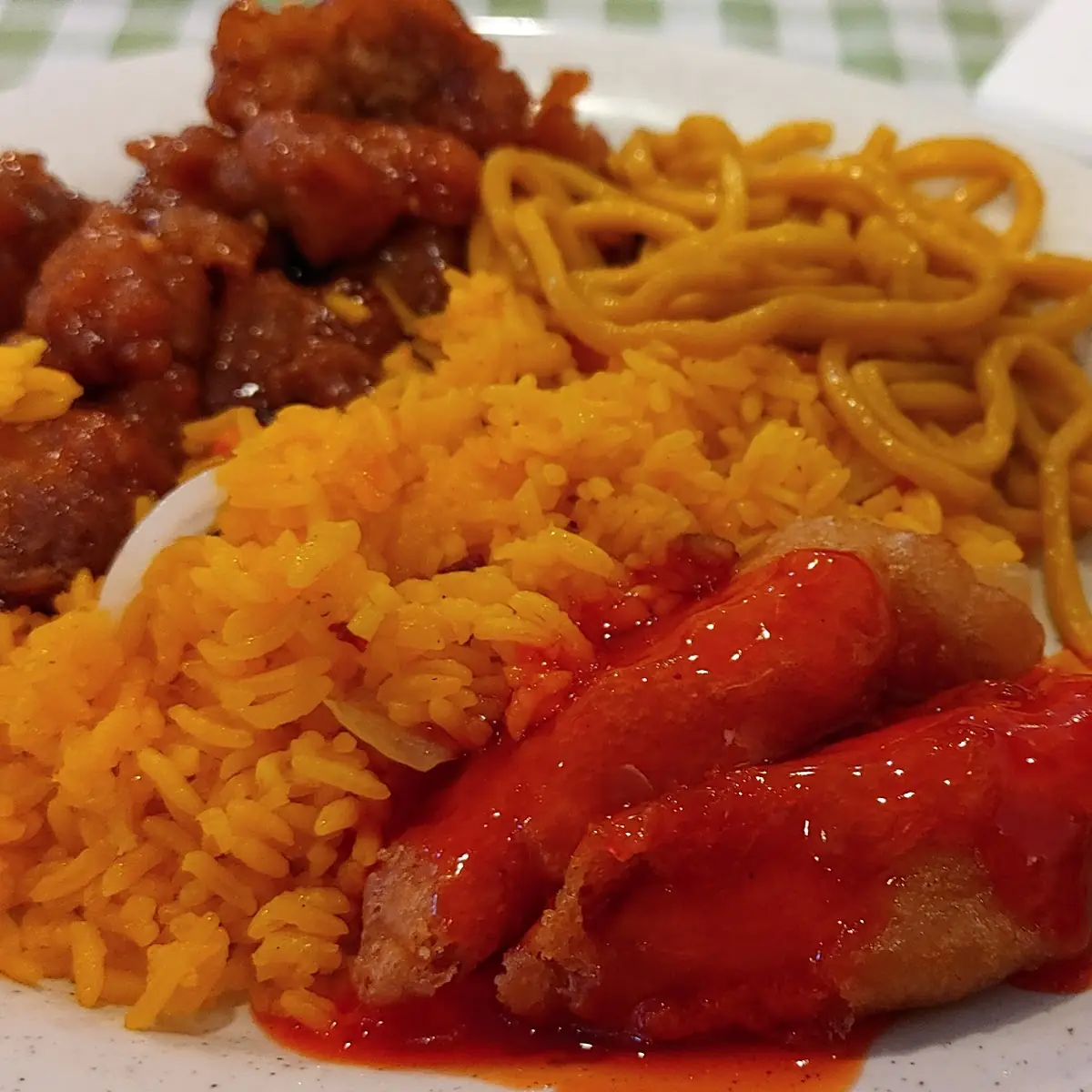 Veggie Rice Sesame Chicken Lunch