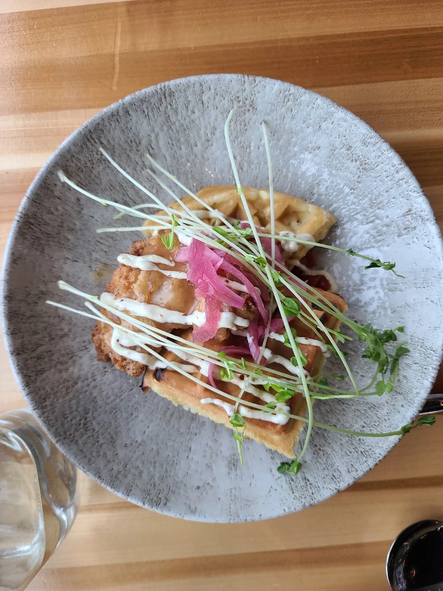 Chicken Waffle, Sky Bistro