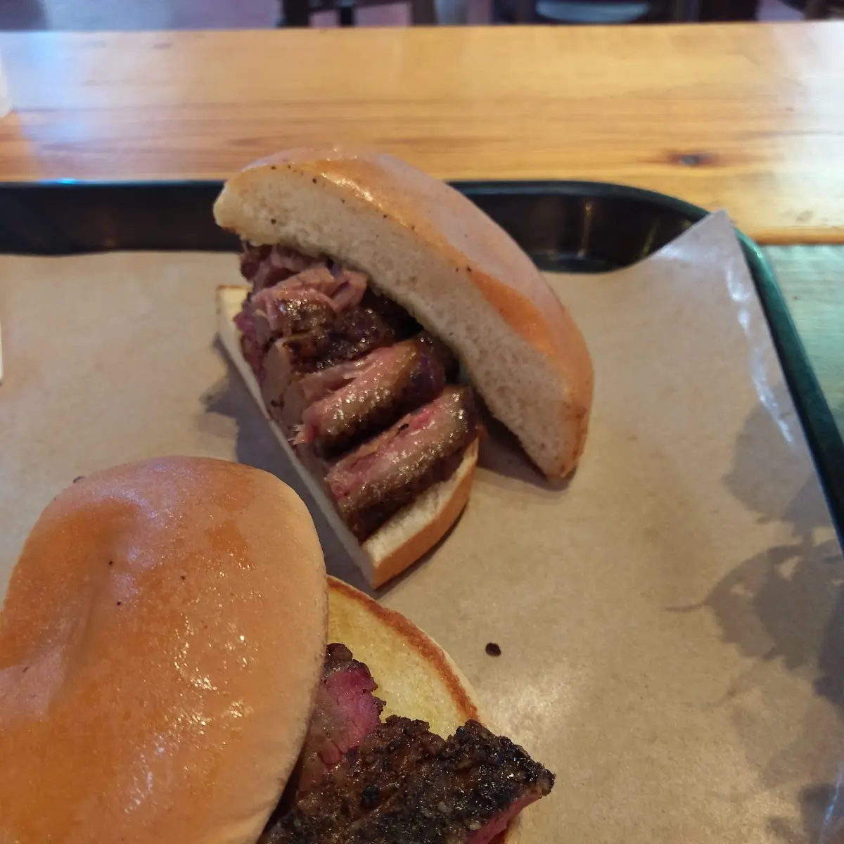 Sliced Brisket Sandwich