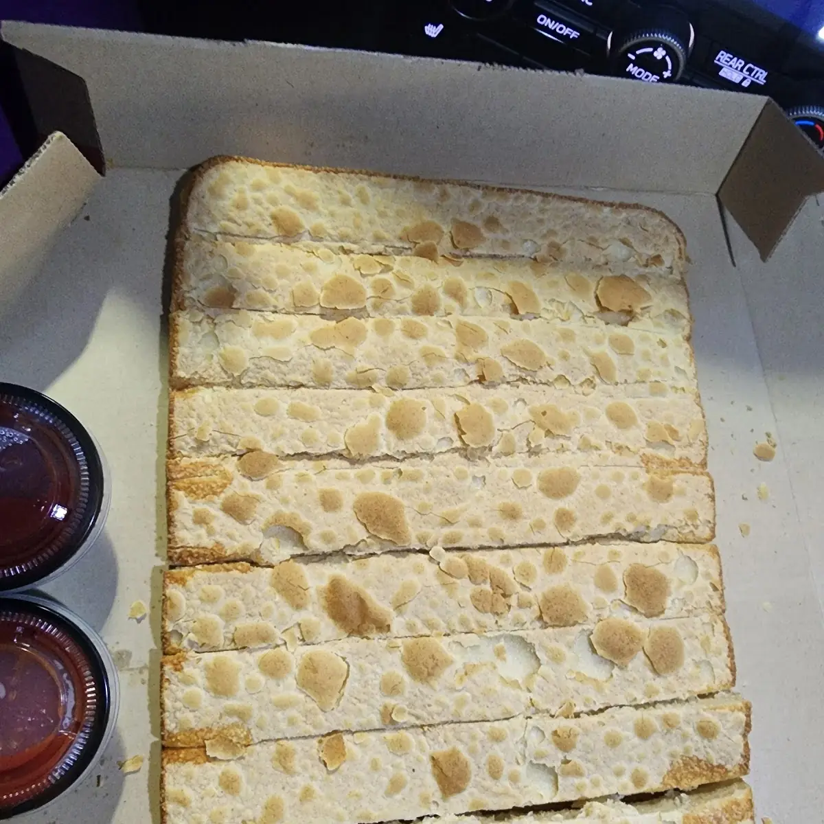 Poorly Done Breadsticks at Pizza Hut