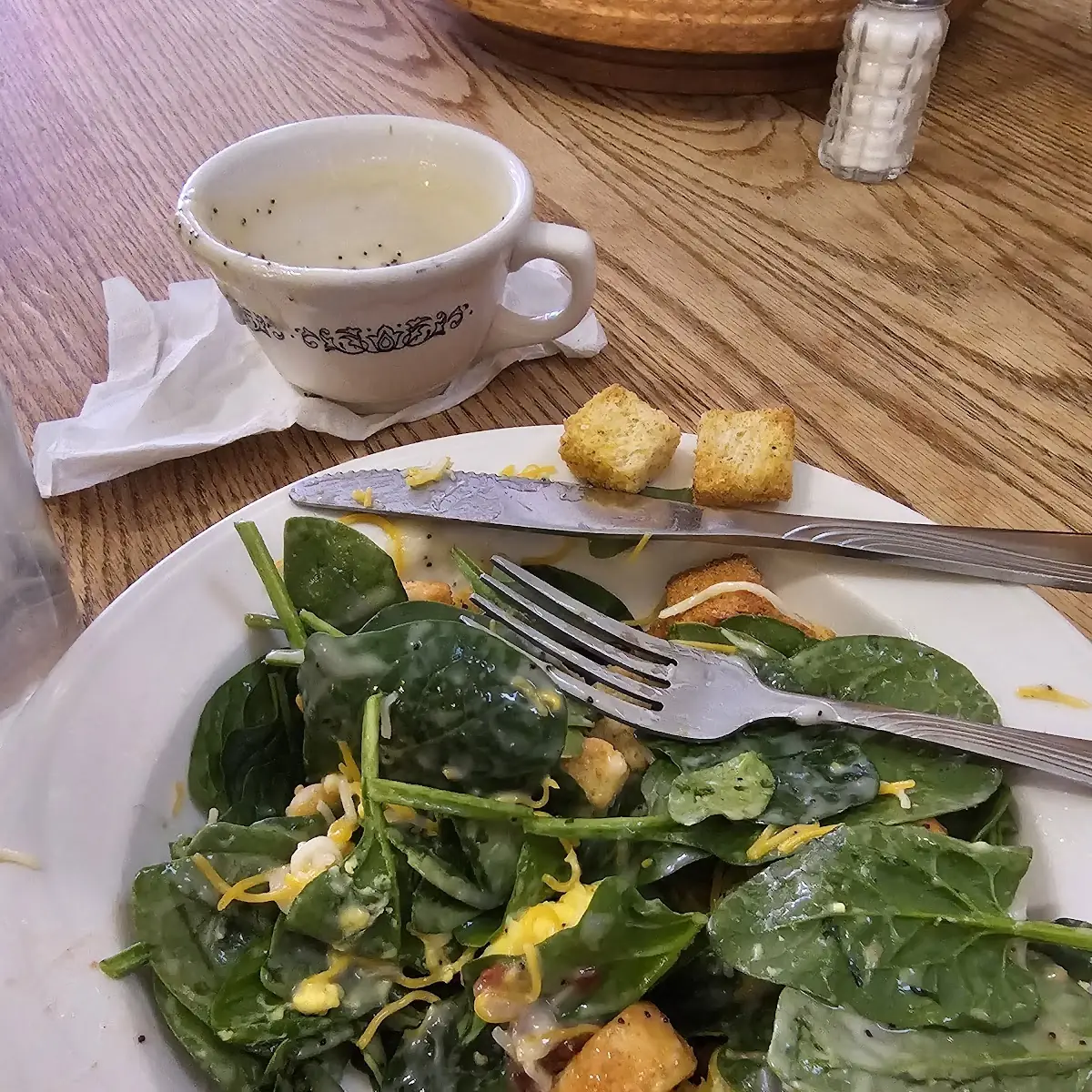 Spinach Bacon Salad
